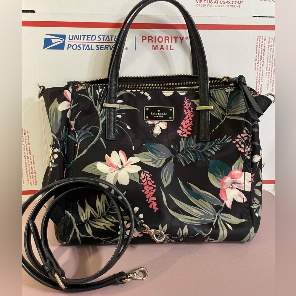 Kate Spade Black Floral Women's Bag